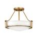 Hinkley Lighting Hathaway 16 Inch 3 Light Semi Flush Mount - 3220HB