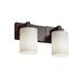 Justice Design Group Fusion 15 Inch 2 Light Bath Vanity Light - FSN-8922-10-OPAL-DBRZ