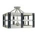 Framburg Metro Artisan 18 Inch 5 Light Semi Flush Mount - 5344 SP/MBLACK