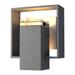 Hubbardton Forge Shadow Box 8 Inch Tall Outdoor Wall Light - 302601-1062