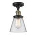 Innovations Lighting Bruno Marashlian Small Cone 6 Inch 1 Light Semi Flush Mount - 517-1CH-BAB-G62-LED