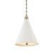 Hudson Valley Lighting Mark D. Sikes Plaster No. 1 Large Pendant - MDS401-AGB/WP
