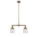 Innovations Lighting Bruno Marashlian Small Bell 21 Inch 2 Light LED Mini Chandelier - 209-BB-G52-LED