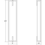 SONNEMAN Robert Sonneman New Edge 24 Inch LED Bath Vanity Light - 3797.13