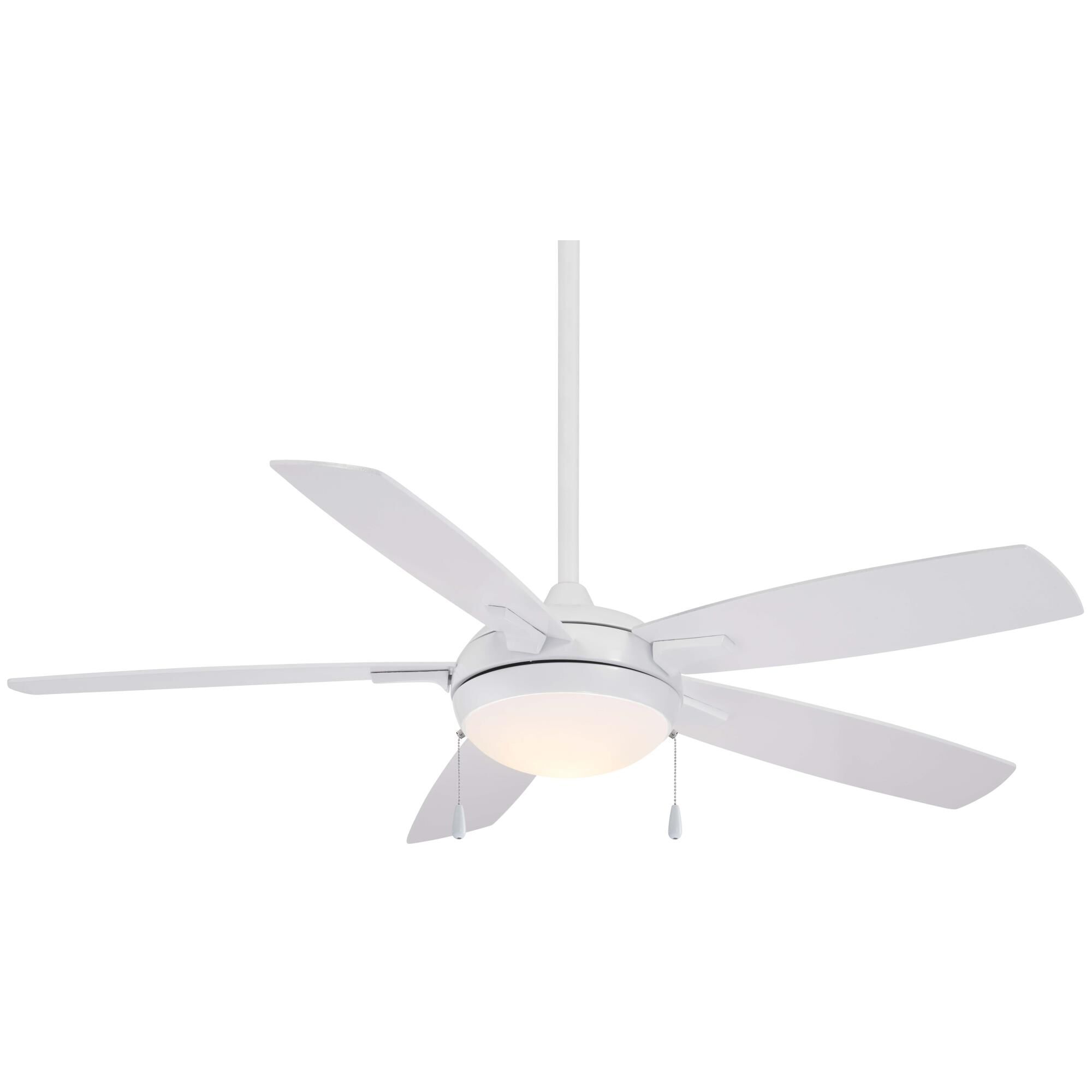 Minka Aire Lun-Aire 54 Inch Ceiling Fan with Light Kit - F534L-WH