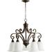 Quorum International Bryant 30 Inch 5 Light Chandelier - 6354-5-186