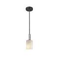 Justice Design Group Fusion 4 Inch Mini Pendant - FSN-8445-15-OPAL-CROM