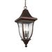Visual Comfort Studio Collection Oakmont 28 Inch Tall 3 Light Outdoor Hanging Lantern - OL13109PTBZ