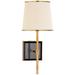 Visual Comfort Signature Collection kate spade new york Bradford 14 Inch Wall Sconce - KS 2120SB/BLK-L/SB