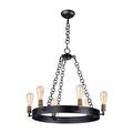 Maxim Lighting Noble 26 Inch 6 Light Chandelier - 26273BKNAB