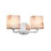 Justice Design Group Alabaster Rocks! 16 Inch 2 Light Bath Vanity Light - ALR-8462-30-DBRZ-LED2-1400