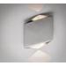 ET2 Lighting Alumilux Facet 8 Inch Tall 2 Light LED Outdoor Wall Light - E41373-SA