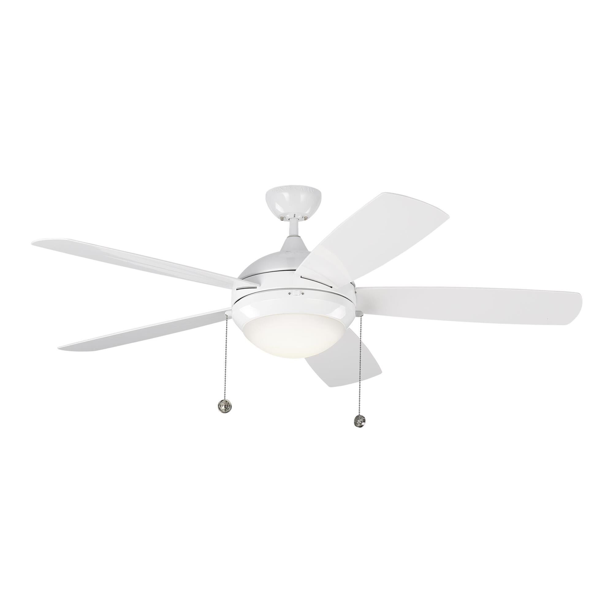 Generation Lighting Discus Outdoor 52 Inch Ceiling Fan with Light Kit - 5DIW52WHD