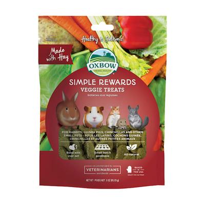 Oxbow Simple Rewards Veggie Small Animal Treats, 3 oz.