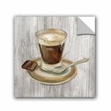 Winston Porter Coffee Time III on Wood Removable Wall Decal Vinyl in White | 36 H x 36 W in | Wayfair A7DFEFFEC2644E6093FEE3E67B4523CF