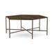 Joe Ruggiero Collection Athena Coffee Table Metal in Orange/Gray/Black | 18 H x 43.38 W x 43.38 D in | Wayfair JR001-70-Maple-S