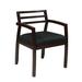 Winston Porter Corrado 22.5" W Fabric Seat Waiting Room Chair w/ Wood Frame Wood in Green/Black/Brown | 31 H x 22.5 W x 22 D in | Wayfair