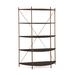 Joe Ruggiero Collection Baldwin 67" H x 55.44" W Etagere Bookcase Wood in Orange/Brown | 67 H x 55.44 W x 17.5 D in | Wayfair JR005-78-Maple-S