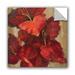 Winston Porter Vivid Red Gladiola on Gold Crop Removable Wall Decal Vinyl in Brown/Red | 18 H x 18 W in | Wayfair C4D9065037BE449FB1574B98F7BA72B8