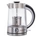 Hamilton Beach® Tea Steeping Glass Kettle w/ Infuser Stainless Steel/Glass in Gray | 11.8 H x 8.8 W x 8.8 D in | Wayfair 40868