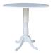 Canora Grey Sakamoto Pub Table Wood in White | 41.5 H in | Wayfair 62A511559F5D4CAE8D5D74BB77441642