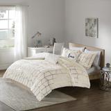 Raina Twin/Twin XL Metallic Printed Duvet Cover Set - Intelligent Design ID12-1510