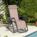 Arlmont & Co. Outdoor Lexi Rocking Metal Chair in Pink | 37.5 H x 52.25 W x 26.5 D in | Wayfair C3560474E91A48F6B75175AC2787B15B