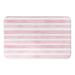 Harriet Bee Karter Watercolor Stripes Rectangle Non-Slip Striped Bath Rug Polyester in Blue/Indigo/Pink | Wayfair A19C66206FE949E2BD3B62BD5CF788B2