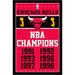 Chicago Bulls 22.4'' x 34'' NBA Champions Poster