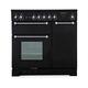 Rangemaster Kitchener 90cm Electric Range Cooker - Black