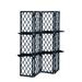 Braxton Culler Santa Cruz 54" 4 Panel Folding Room Divider Bamboo/Rattan in Black | 71 H x 54 W x 11 D in | Wayfair 129-027/NAVY