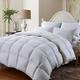 Amber Linen 13.5 TOG LUXURY HOTEL QUALITY GOOSE/DUCK FEATHER & DOWN DUVET QUILT (Duck Duvet, Double)