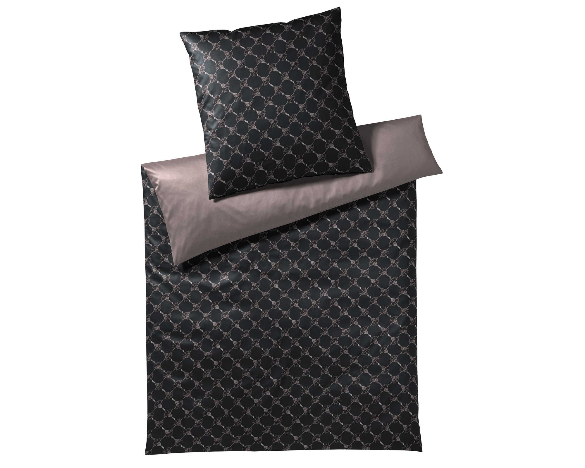 JOOP! »Cornflower Double« Shiny Black 4083-09 Bettbezug (Bettwäsche) / 155x200 cm Image