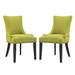 Marquis Dining Side Chair Fabric Set of 2 EEI-2746-WHE-SET
