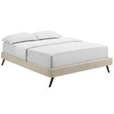 Loryn Full Fabric Bed Frame with Round Splayed Legs MOD-5889-BEI