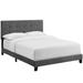 Amira Full Upholstered Velvet Bed MOD-5859-GRY