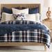 Eastern Accents Bellingham Reversible Duvet Cover Cotton in Blue/Gray/Navy | Super Queen Duvet Cover | Wayfair 7W-DV1-416