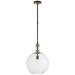 Visual Comfort Signature Collection Thomas O'Brien Gable2 15 Inch Large Pendant - TOB 5430BZ/HAB-CG