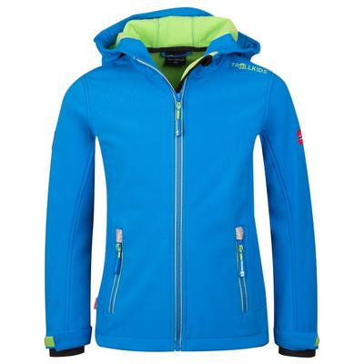 Trollkids - Kid's Trollfjord Jacket - Softshelljacke Gr 116 blau