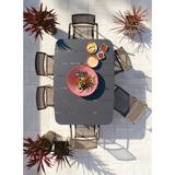 Joss & Main June Rope Outdoor Dining Side Chair Sling, Polyester in Gray | 33.5 H x 18 W x 24 D in | Wayfair 8767DA88683D4FD1A549C126FF7606D6