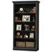 Canora Grey Bradburn Center Bookcase Wood in Black | 81.75 H x 24.5 W x 14.25 D in | Wayfair 0EB5B5ADE9F74F06A4E66109D0386A44