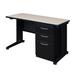 "Fusion 48"" x 24"" Single Pedestal Desk in Maple - Regency MSP4824PL"