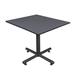 "Kobe 48"" Square Breakroom Table in Grey - Regency TKB4848GY"