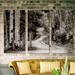 Union Rustic Aspen Grove - 3 Piece Photograph Print Set on Canvas Metal in Black/Gray/Green | 32 H x 48 W x 1.5 D in | Wayfair