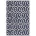 Blue/Navy 60 x 0.25 in Indoor Area Rug - Union Rustic Thierry Handwoven Flatweave Navy/Ivory Area Rug Polyester | 60 W x 0.25 D in | Wayfair