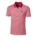 Men's Cutter & Buck Red Louisville Cardinals Forge Tonal Stripe Tailored Fit Polo Shirt