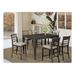 Gracie Oaks Raby 7 - Piece Counter Height Dining Set Wood/Upholstered in Gray | 36 H in | Wayfair 1F7F2266FC854304A38A6FDA9F6A91C3