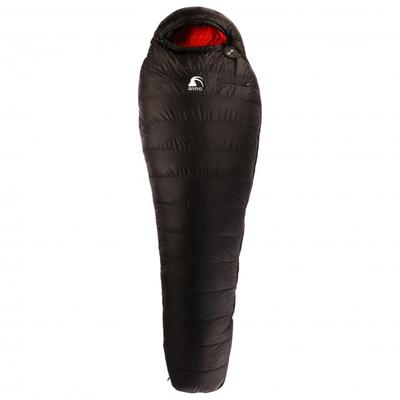 Alvivo - Ibex 700 - Daunenschlafsack Gr 225 cm Zip: Left Schwarz/Rot