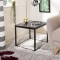 Baize End Table in Black - Safavieh FOX6023B