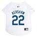 Los Angeles Dodgers Clayton Kershaw Dog Jersey, X-Small, Multi-Color